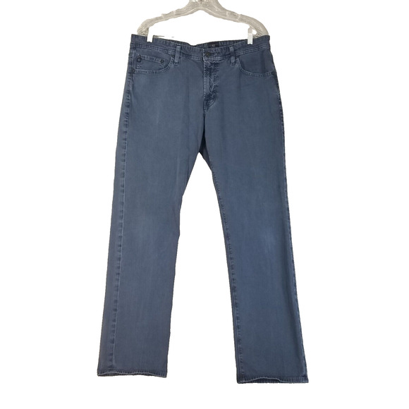 AG Adriano Goldschmied jeans men's 36x32 The Graduate tailored straight blue - Picture 1 of 12